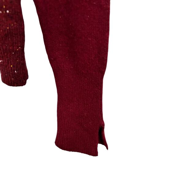 3.1 Phillip Lim 100% Cashmere Burgundy Red Crew Neck Sweater Size M - Picture 6 of 7